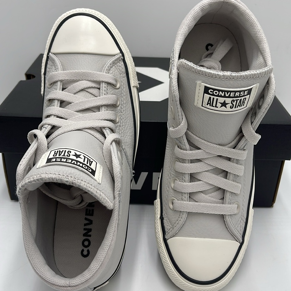 Converse Women's Chuck Taylor All Star High Top Sneakers - Light Gray - Picture 12 of 16